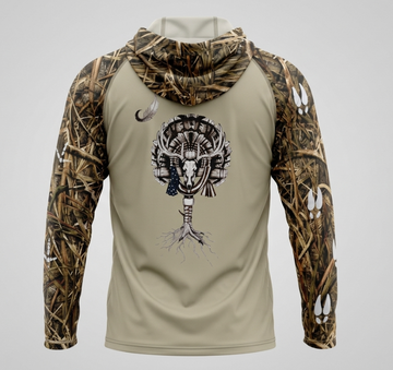 SPF Shirt: Long Sleeve (Hood & Camo Sleeves)
