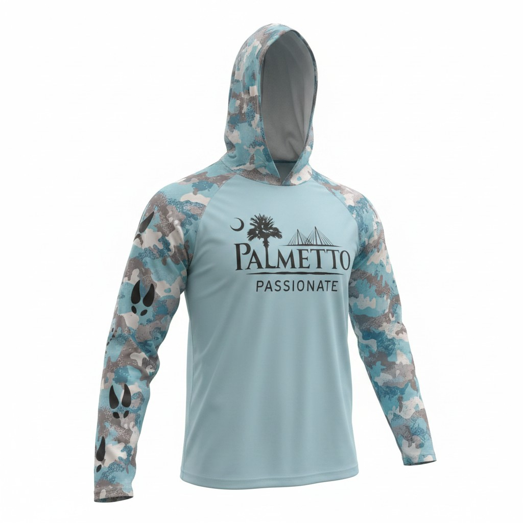 SPF Shirt: Long Sleeve (Hood & Camo Sleeves)