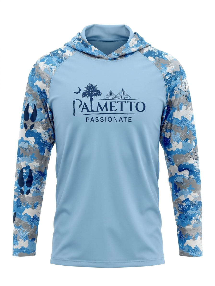 SPF Shirt: Long Sleeve (Hood & Camo Sleeves)